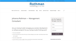 Desktop Screenshot of jrothman.com