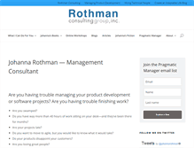 Tablet Screenshot of jrothman.com